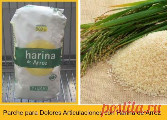 Parche para Articulaciones Doloridas con Harina de Arroz - enrHedando