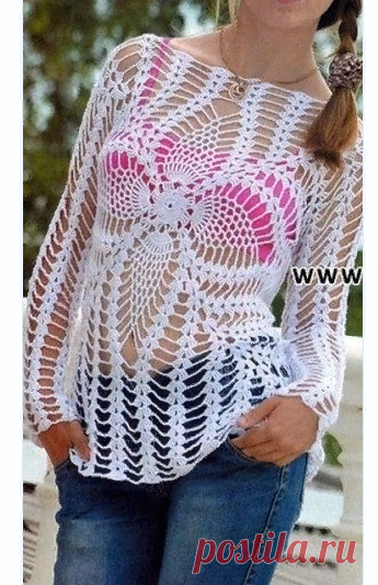 Вязание летней туники