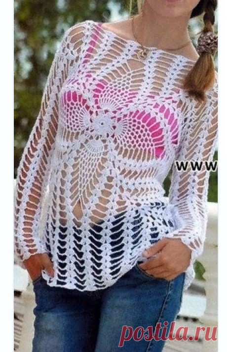 Вязание летней туники
