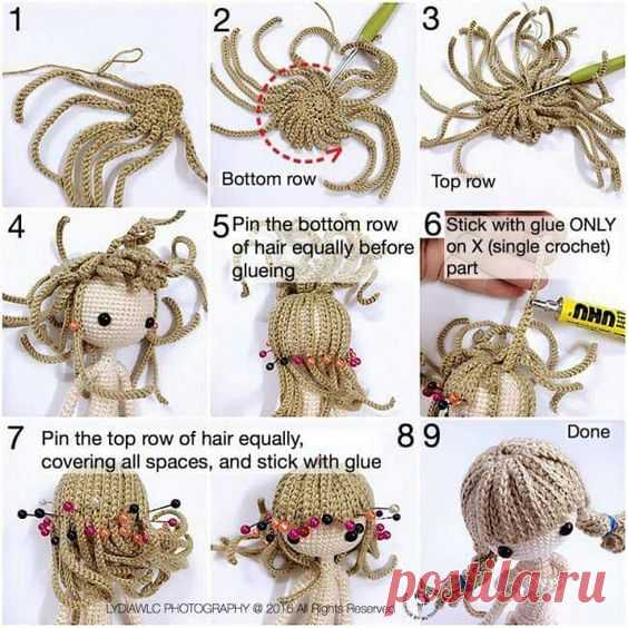 прическа. источник: ВязунчикЪ
#оформление@ami.dolls