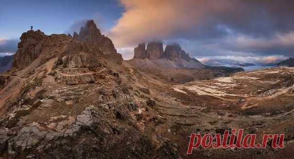 Скалы Тре-Чиме-ди-Лаваредо, Италия. Автор фото — Анатолий Гордиенко:
