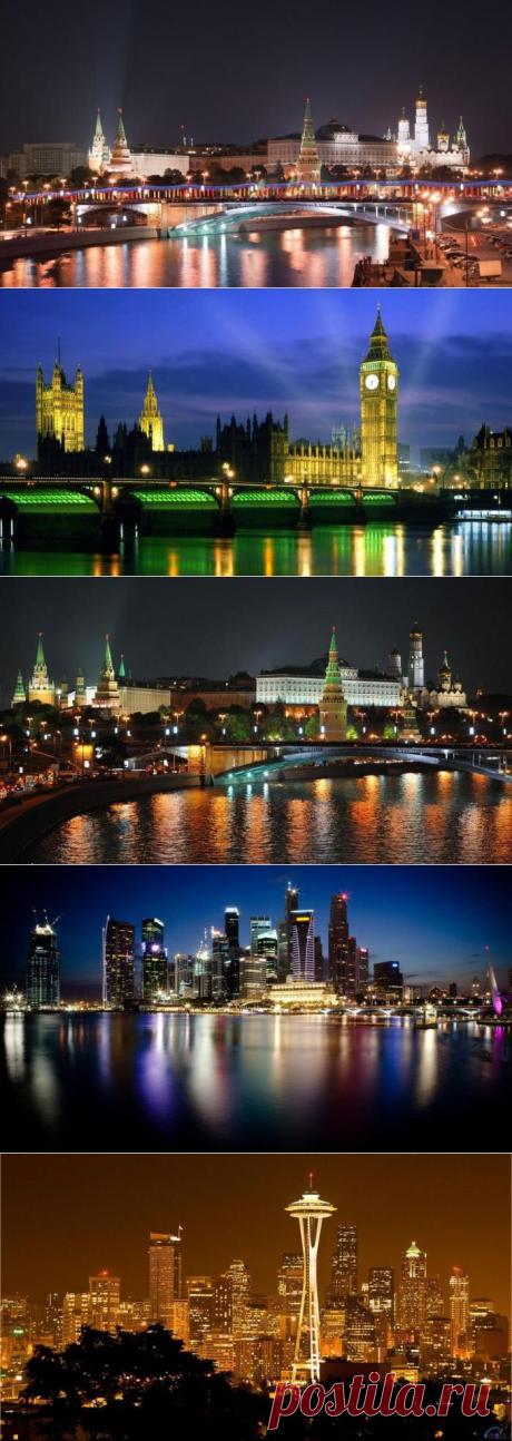 Города такие красивые в сумерках