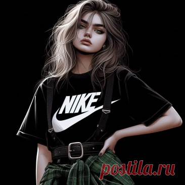 Молодая женщина в повседневном стиле и дерзком иллюстрировании. Изображение из нейронной сети Dalle 3 - Dalle примеры промтов - Форум ИИ о нейросетях - Yes Ai