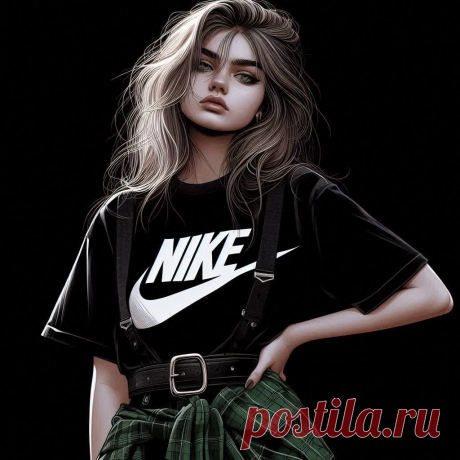 Молодая женщина в повседневном стиле и дерзком иллюстрировании. Изображение из нейронной сети Dalle 3 - Dalle примеры промтов - Форум ИИ о нейросетях - Yes Ai