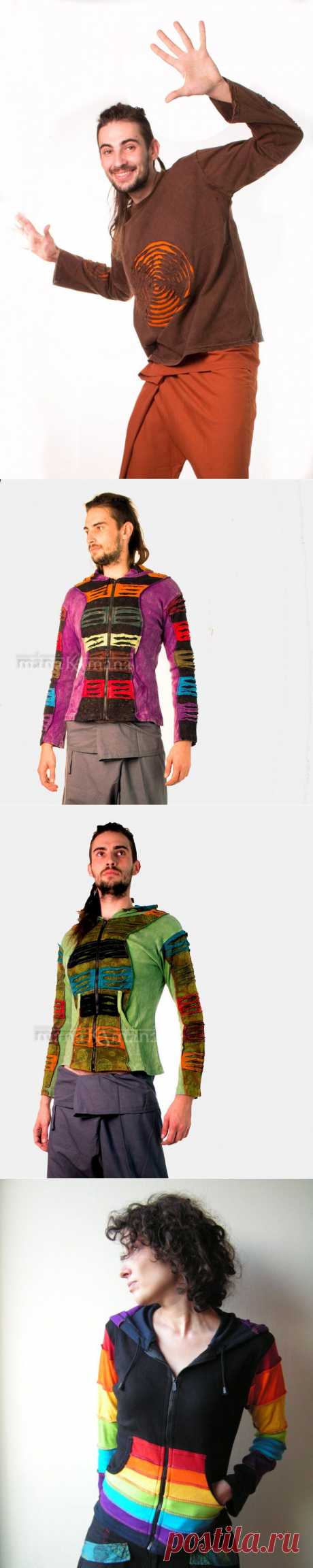 Прорези и пэчворк / Худи, свитшоты и толстовки: идеи декора /