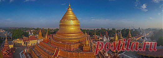 Баган, Мьянма | Сферические aэропанорамы, фотографии и 3D туры самых интересных и красивых городов и уголков нашей планеты, 360° панорамы вокруг света | проект AirPano.ru