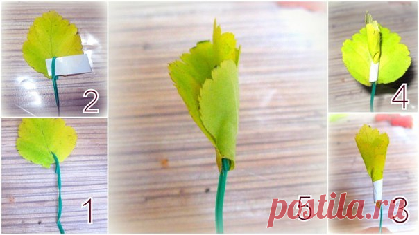 Цветы из осенних листьев — DIYIdeas