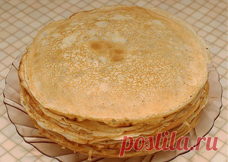 Меню недели - Блины на минеральной воде