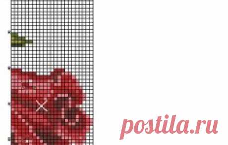 Cross Stitch Rose. Scheme cross stitch rose  | Домоводство для всей семьи.