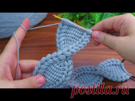 ☆♡☆You will love this Tunisian crocheted curved hair band model, it is both very easy and very cute!