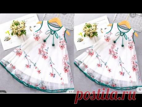 Umbrella Cut Baby Frock Cutting and Stitching/Full Flared Umbrella Cut Frock/Party Wear Baby Frock