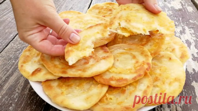 Сметут со стола за минуту! Быстрые ЛЕПЕШКИ за 10 минут на сковороде