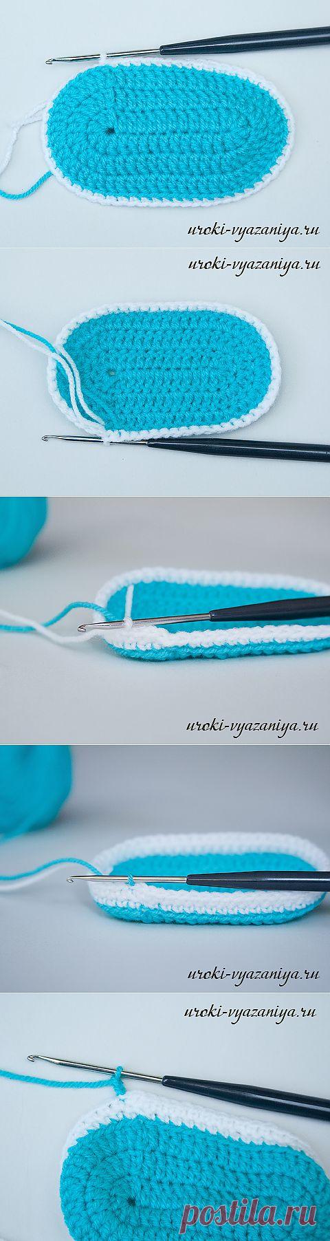 Как связать пинетки крючком | Вязание крючком