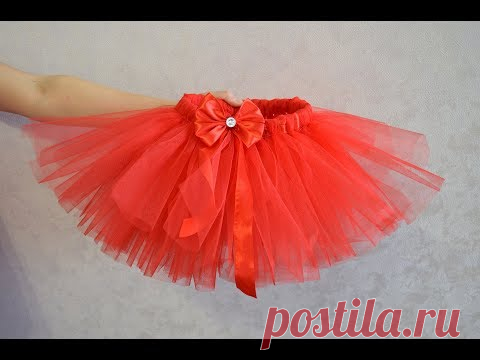 НОВЫЙ СПОСОБ как сделать пышную юбку пачку туту из фатина Skirt handmade DIY