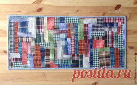 Мастер-класс : Салфетка на стол, или Как утилизировать обрезки тканей с пользой | Журнал Ярмарки Мастеров