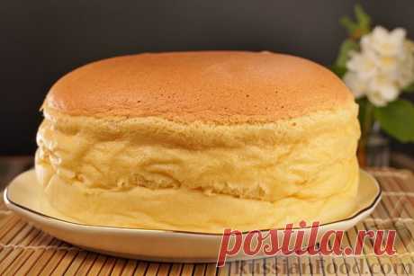 Рецепт: Кастелла (японский хлопковый бисквит) на RussianFood.com