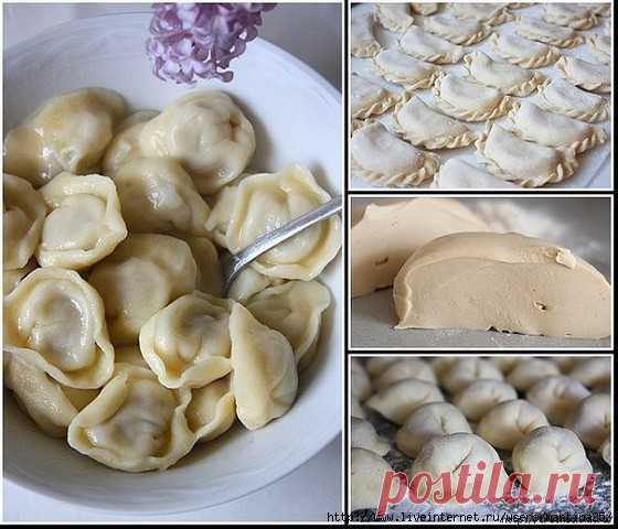 Вкуснейшее универсальное заварное тесто для вареников, пельменей, поз, чебуреков...