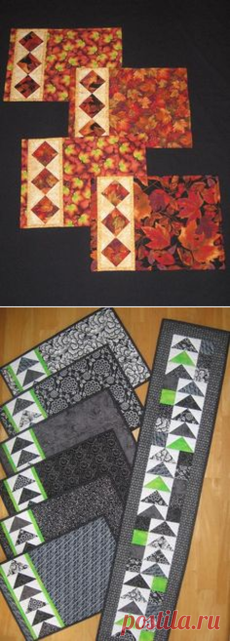 Geese Across the Table set in blue batiks Pattern at www.payhip.com/CanuckQuilterDesigns or at www.Craftsy.com/CanuckQuilter