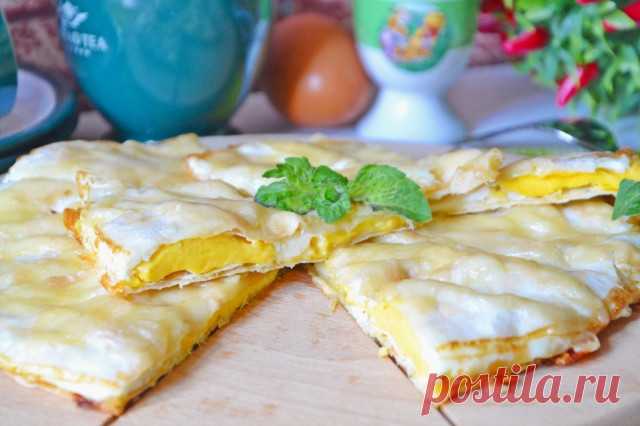 Перекус из лаваша с яйцом, сыром и зеленью рецепт с фото пошагово и видео - 1000.menu