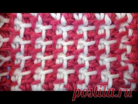 Tunisian crochet pattern Тунисский узор со снятыми петлями тунисское вязание   15