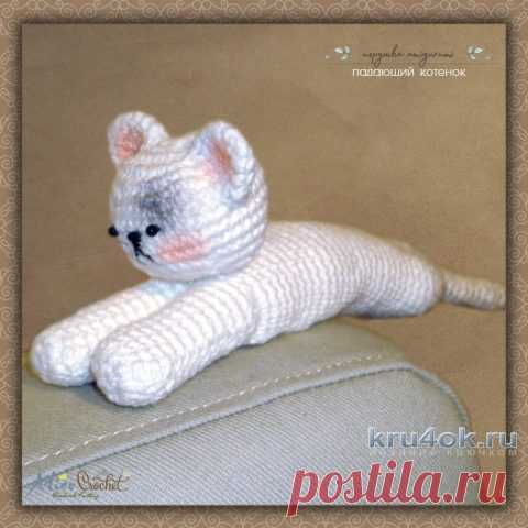 Амигуруми Падающий котенок. Работа Alise Crochet