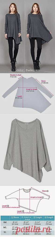 Выкройки туник с "углами" / Простые выкройки /