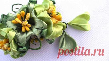 Лепестки Канзаши. Лепесток для Цветов Канзаши Мастер Класс - YouTube