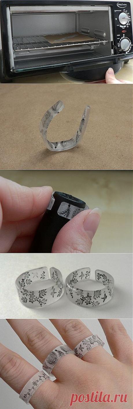 Кольца из термоусадочной плёнки / Украшения и бижутерия /