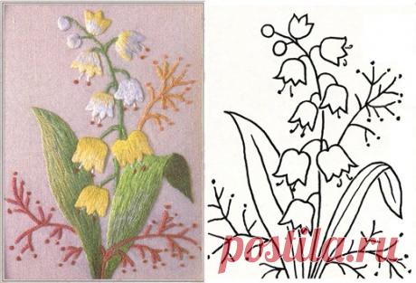 Вышивка гладью для начинающих, схемы вышивки. Создаем шедевры!