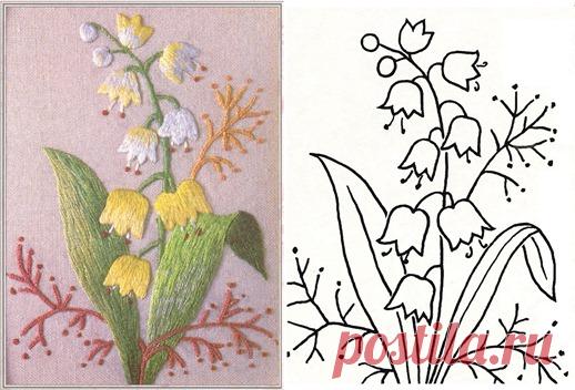 Вышивка гладью для начинающих, схемы вышивки. Создаем шедевры!