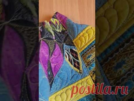 🌷шью лоскутный бомбер. Вроде получается🥳🥳🥳 #бомбер #куртка #стеганыйбомбер #лоскутноешитьё