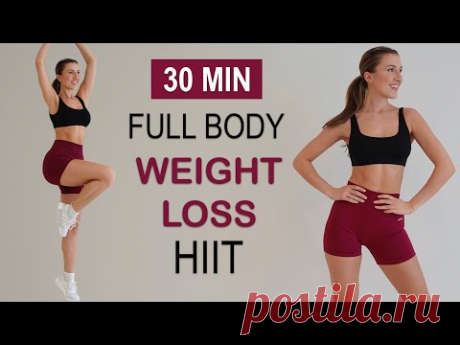 30 Min Sweaty Cardio HIIT | Full Body Weight Loss | No Repeat | Fun + Motivating, No Equipment