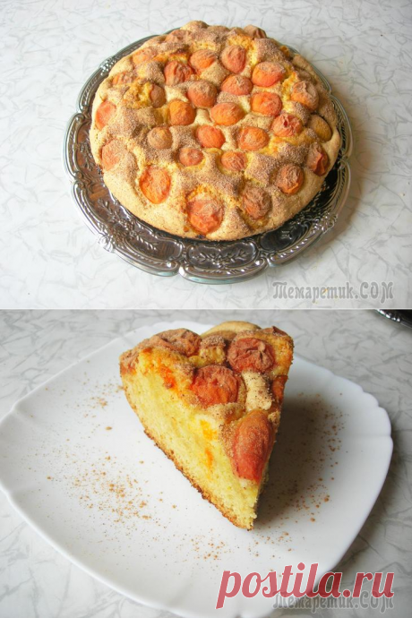 Абрикосовый пирог. Очень простой рецепт, универсальное тесто!