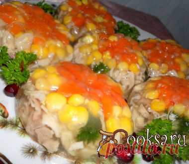 Заливное из курицы фото рецепт приготовления