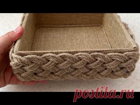 DIY ВИДЕЛА В МАГАЗИНЕ ЗА БОЛЬШИЕ ДЕНЬГИ И СДЕЛАЛА ИЗ КОРОБОК ЗА КОПЕЙКИ💥КОРЗИНА СВОИМИ РУКАМИ
