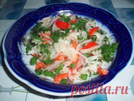 Салат с редькой