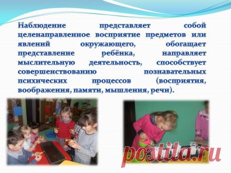 Наблюдение представляет собой целенаправленное восприятие предметов - Презентация 230965-20
