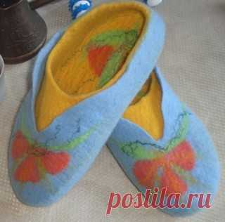 Мастер-класс по валянию слоеных тапочек - Ярмарка Мастеров - ручная работа, handmade