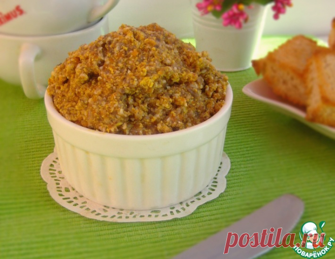 Намазка-паштет морковно-грибная – кулинарный рецепт