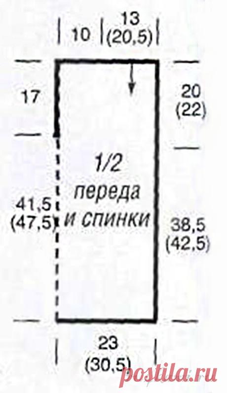Вязаный джемпер крючком » Сайт "Ручками" - делаем вещи своими руками