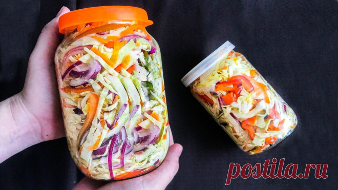 Самый вкусный салат на зиму. Быстрая маринованная капуста. | Вкусная Жизнь | Яндекс Дзен