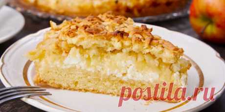 ПИРОГ *ЛАКОМКА* С ТВОРОГОМ И ЯБЛОКАМИ
