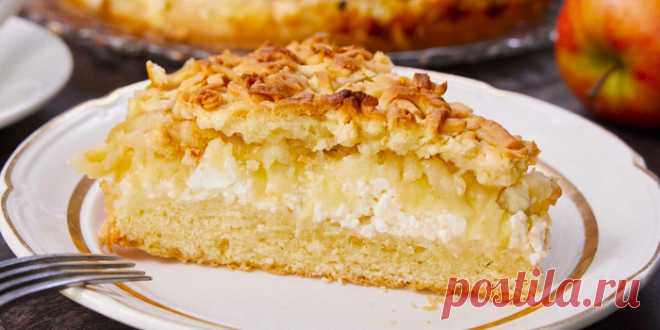 ПИРОГ *ЛАКОМКА* С ТВОРОГОМ И ЯБЛОКАМИ