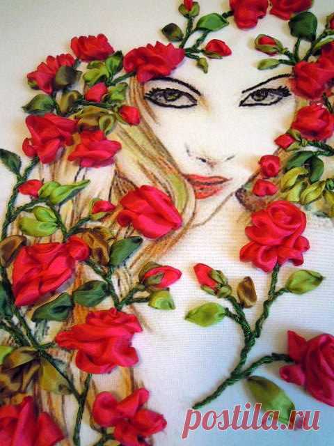 КРАСИВЫЕ РОЗЫ ИЗ ЛЕНТ ДЛЯ ВДОХНОВЕНИЯ И ИДЕЙ + 2 ПОДРОБНЫХ МАСТЕР КЛАССА.