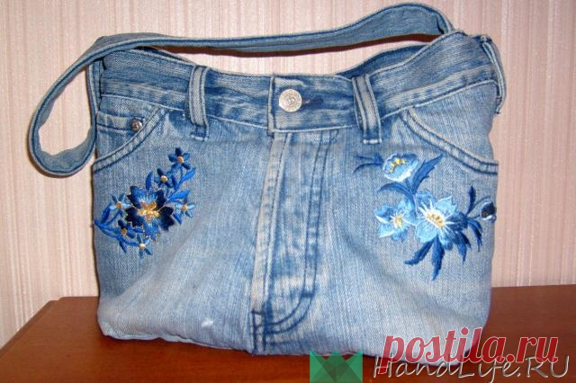 Сумки из старых джинсов (видео) / Деним или куда девать старые джинсы?
