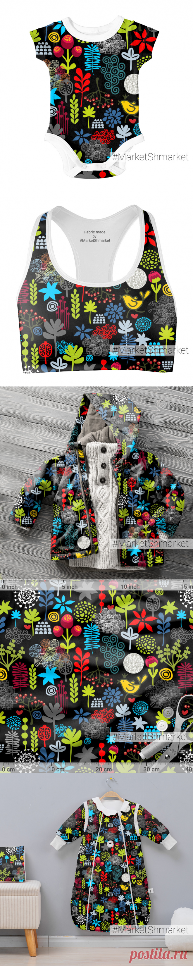 Ткань Темная ночь - закажи на #MarketShmarket.com любая ткань с любым принтом