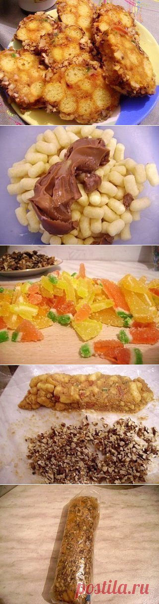 Пирожное из кукурузных палочек