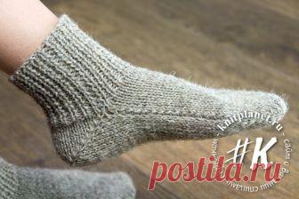 Планета Вязания | Носки на 2 спицах без шва. Подробный фото и видео мастер-класс от Ольги Боган