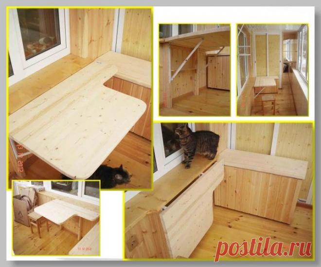 Складной столик на балкон своими руками — Сделай сам, идеи для творчества - DIY Ideas