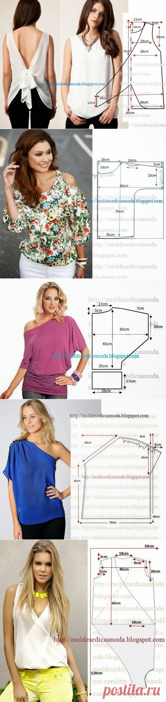 БЛУЗКИ +ВЫКРОЙКА |